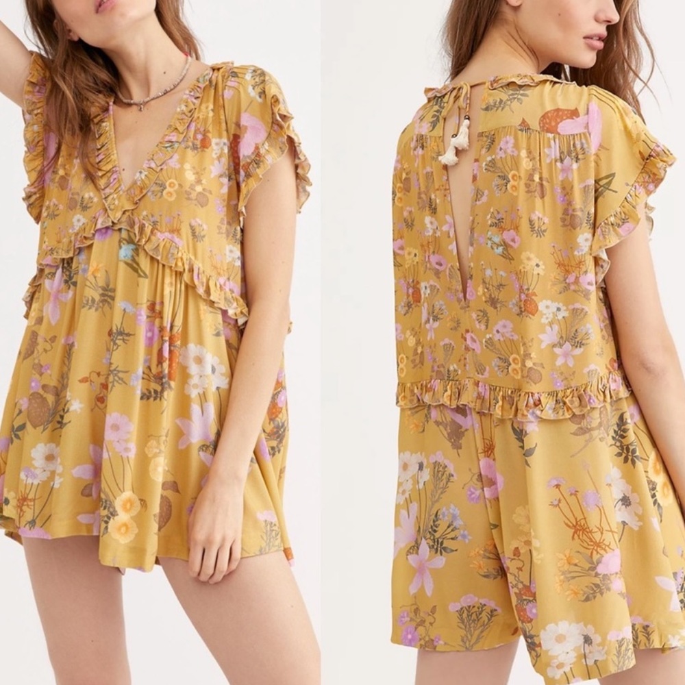 Spell & the Gypsy Yellow Wild Bloom Romper
 XS